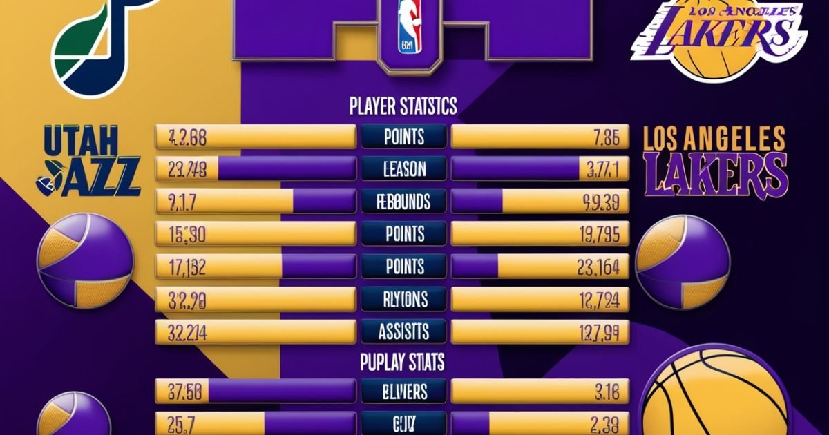 Utah Jazz VS Lakers Match Player Stats