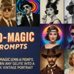 10 Retro-Magic Gemini AI Prompts That Turn Any Selfie into a 4K Vintage Portrait